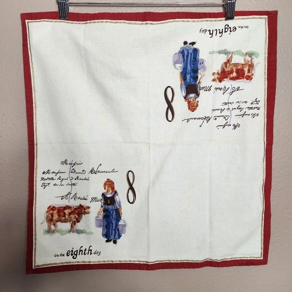 Williams Sonoma 12 Days Of Christmas Napkin #8